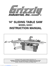 Grizzly G0451 Instruction Manual