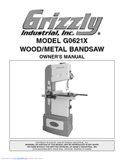 Grizzly G0621X Owner's Manual