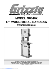 Grizzly G0640X Owner's Manual