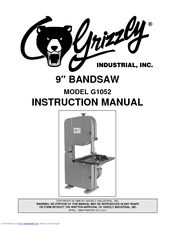 Grizzly G1052 Instruction Manual