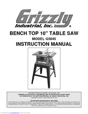 Grizzly G5045 Instruction Manual
