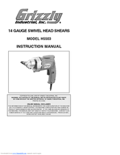 Grizzly H5503 Instruction Manual