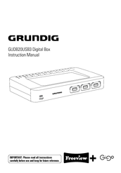 Grundig GUDB20USB3 Instruction Manual