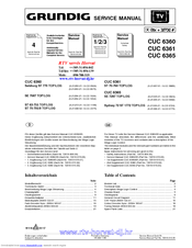 Grundig CUC 6361 Service Manual