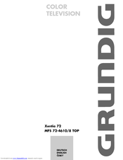 Grundig Xentia MFS 72-4610/8 TOP Operating Manual