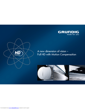 Grundig Flat Panel Television Brochure & Specs