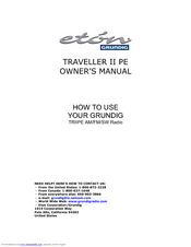 Grundig TRAVELLER II PE Owner's Manual