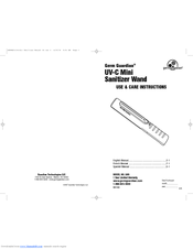 Germ Guardian Germ Guardian LW9 Use & Care Instructions Manual
