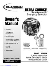 Generac Power Systems ULTRA SOURCE 005209 Owner's Manual