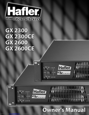 Hafler GX2300 Owner's Manual