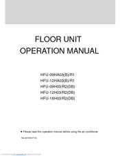 Haier HFU-12H03/DB Operation Manual