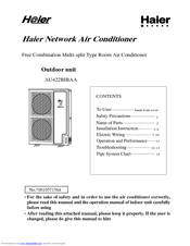 Haier AU422BIBAA User Manual