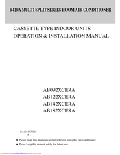 Haier AB122XCERA Operation And Installation Manual