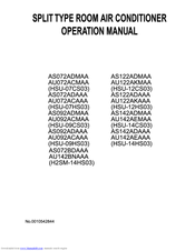 Haier AS092ADMAA Operation Manual