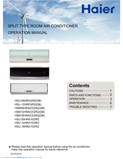 Haier HSU-18HRA103/R2 Operation Manual
