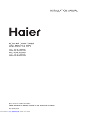 Haier HSU-18HEA03-R2-I Installation Manual