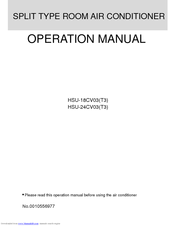 Haier HSU-24CV03(T3) Operation Manual