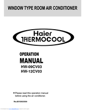 Haier HW-12CV03 Operation Manual