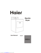 Haier GDZ22-2 User Manual