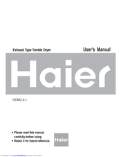 Haier HDM3.5-1 User Manual