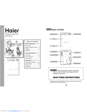 Haier HDY-D70-E Operation Manual