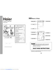 Haier HDY-D70-F Operation Manual