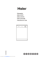 Haier DW12-EFETS Instructions For Use Manual