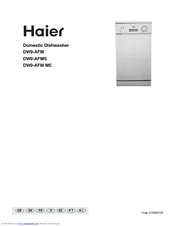 Haier DW9-AFM ME Owner's Manual