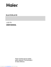 Haier HLA15 User Manual