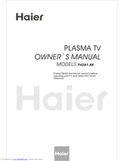 Haier P42A1-AKS Owner's Manual