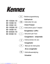 Kennex BD-143GB KX Instructions For Use Manual