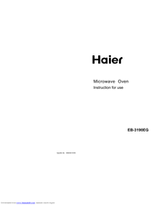 Haier EB-3190EG Instructions For Use Manual