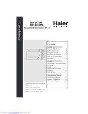 Haier MD-2485MGME User Manual
