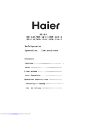 Haier HR-66 Operation Instructions Manual