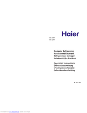 Haier HR-245 Operation Instructions Manual