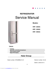 Haier HRF-329AA Service Manual