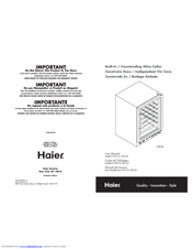 Haier HVC15 User Manual