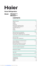 Haier PRCS25 Series User Manual