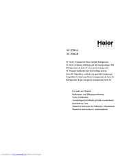 Haier SC-278 Use And Care Manual