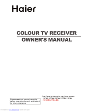 Haier 21T3A Owner's Manual