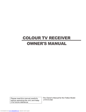 Haier 21FA10-AM Owner's Manual