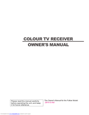 Haier 29FA10-AM Owner's Manual