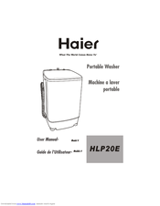 Haier HLP20E - Pulsator Washer User Manual