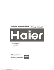 Haier HWM10-01 User Manual