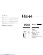 Haier HWM108VA User Manual