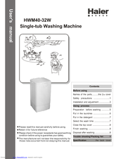 Haier HWM40-32W User Manual