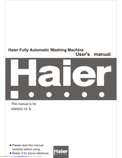 Haier HWM50-18 B User Manual