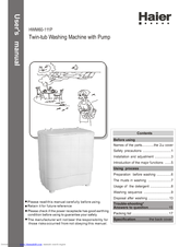 Haier HWM60-111P User Manual