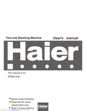 Haier XPB50-ASP User Manual