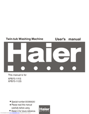 Haier XPB70-112S User Manual